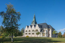 Kirche Arvidsjaur - Arvidsjaur, eine Gemeinde mit etwa 4000 Einwohnern, direkt an der Europastrasse E45.