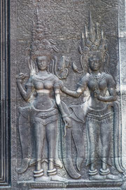 Wandrelief in Angkor Wat