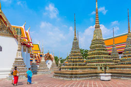 Wat Pho im Zentrum der historischen Altstadt von Bangkok