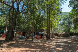 Souvenirstände beim Ta Prohm