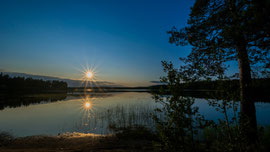 Sonnenuntergang am Hossanjarvi 