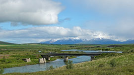 kurz hinter Akureyri - an der Þorvaldsá beim Ólafsfjarðarvegur