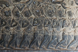 Wandrelief in Angkor Wat