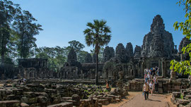 Angkor Thom war die letzte Hauptstadt vor dem Niedergang des Khmer-Reiches ... und heute wieder stark besucht