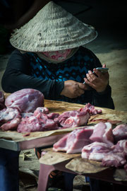 Freiluftmarkt in Thành phố Hồ Chí Minh (Ho-Chi-Minh-Stadt), dem früheren Sài Gòn (Saigon)