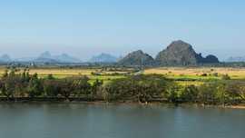 Aussicht von der Kyauk Ka Lat Pagode 