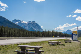 am Kicking Horse Pass - Provinzgrenze zwischen Alberta und British Columbia
