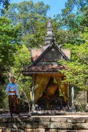 Wat Preah Ngok, ein kleiner buddhistischer Tempel bei Angkor Thom im Angkor Archaeological Park