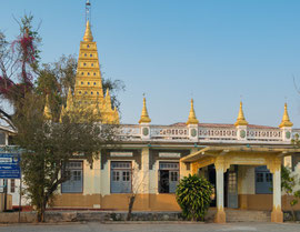 Das Thein Taung Kloster oberhalb Kalaw, ein kleines Kloster mit einem schönen Gebetssaal und sehr ruhiger Athmosphäre.