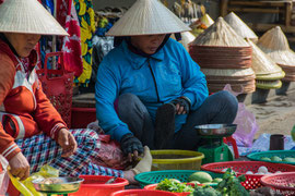 auf einem Markt in Hội An 