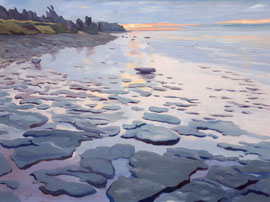Craigleith At Sundown   40x30 oil on gallery-profile canvas. unframed   $2150. CA
