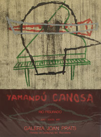 KP 21, Yamandú Canosa Farblithografie, entstanden anlässlich der Ausstellung 1987, in gutem Zustand; Blattgröße: 76,0 x 56,0 cm; Preis: 39,- EUR