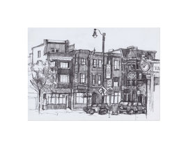 Chicago Drawing_39, 2025, Bleistift auf Papier, 14,8 x 21 cm