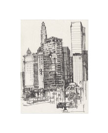 Chicago_1, 2025, Bleistift auf Papier, 20,5 x 14,8 cm