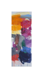 2016, Pigmente und Binder auf Leinwand, 150 x 55 cm