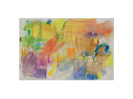 Papillon_16, 2026, Ölpastell auf Karton, 11,5 x 17,5 cm