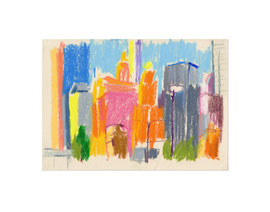 ohne Titel, Sep 2022, Ölkreide auf Papier, 15,6 x 22,1 cm
