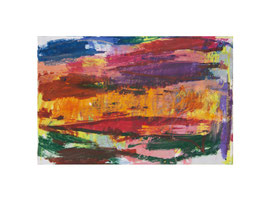Papillon_31, 2026, Ölpastell auf Karton, 11,5 x 17,5 cm