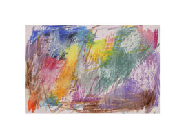 Papillon_33, 2026, Ölpastell auf Karton, 11,5 x 17,5 cm