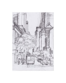 Chicago_23, 2025, Bleistift auf Papier, 21 x 14,8 cm