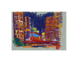 ohne Titel, Sep 2022, Ölkreide auf Papier, 15,3 x 21,7 cm