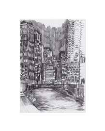 Chicago_22, 2025, Bleistift auf Papier, 21 x 14,8 cm