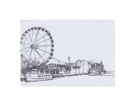 Chicago Drawing_40, 2025, Bleistift auf Papier, 14,8 x 21 cm