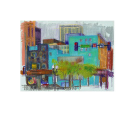ohne Titel, Sep 2022, Ölkreide auf Papier, 16,2 x 21,6 cm