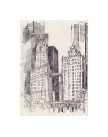 Chicago_16, 2025, Bleistift auf Papier, 21 x 14,8 cm