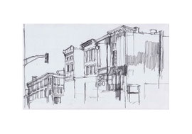 Chicago Drawing_65, 2025, Bleistift auf Papier, 12,3 x 21 cm