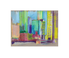 ohne Titel, Sep 2022, Ölkreide auf Papier, 16,1 x 21,4 cm