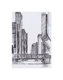 Chicago_26, 2025, Bleistift auf Papier, 21 x 14,8 cm