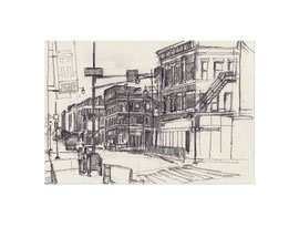 Chicago Drawing_54, 2025, Bleistift auf Papier, 14,8 x 20,8 cm