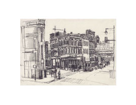 Chicago Drawing_55, 2025, Bleistift auf Papier, 14,6 x 21 cm