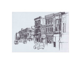 Chicago Drawing_38, 2025, Bleistift auf Papier, 14,8 x 21 cm