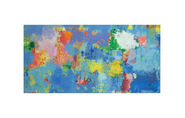 2023, Pigmente und Binder auf Leinwand, 100 x 200 cm