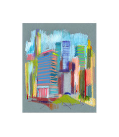 ohne Titel, Sep 2022, Ölkreide auf Papier, 19,4 x 16,2 cm