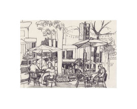 Chicago Drawing_56, 2025, Bleistift auf Papier, 14,8 x 21 cm
