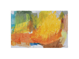 Papillon_32, 2026, Ölpastell auf Karton, 11,5 x 17,5 cm