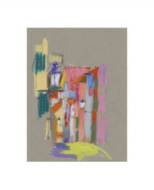 ohne Titel, 2022, Ölkreide auf Papier, 20 x 15 cm