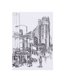 Chicago_25, 2025, Bleistift auf Papier, 21 x 14,8 cm