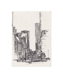 Chicago_4, 2025, Bleistift auf Papier, 21 x 14,8 cm