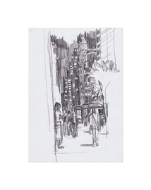 Chicago_11, 2025, Bleistift auf Papier, 21 x 14,8 cm