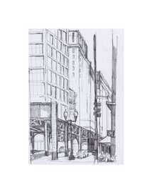 Chicago_27, 2025, Bleistift auf Papier, 21 x 14,8 cm