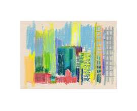 ohne Titel, Sep 2022, Ölkreide auf Papier, 15,8 x 22,2 cm