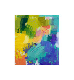 2023, Pigmente und Binder auf Baumwolle, 100 x 90 cm