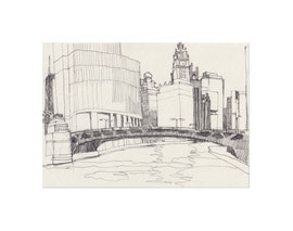 Chicago Drawing_53, 2025, Bleistift auf Papier, 14,8 x 21 cm