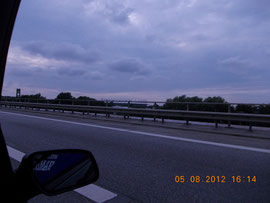 Die Rückfahrt mit Blick auf die IMTECH-ARENA