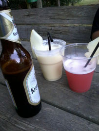 Cocktails beim Dorffest in Nebel