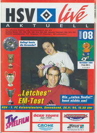 26.11.1994 Nr.8 HSV-1.FC Kaiserslautern